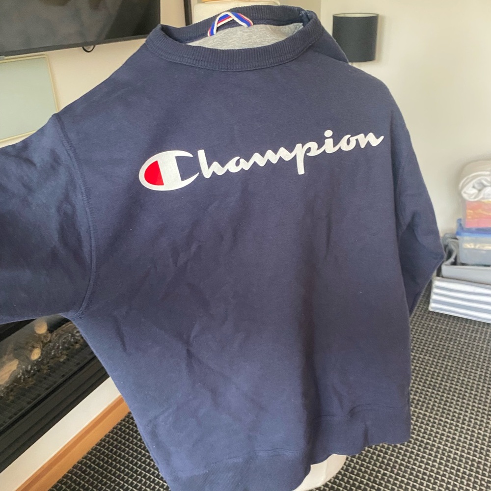 Champion Dark Blue Athletic Sweatshirt